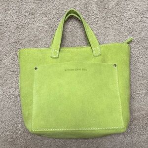 🍋‍🟩LIME SUEDE🍋‍🟩 Portland Leather Goods Mini Crossbody